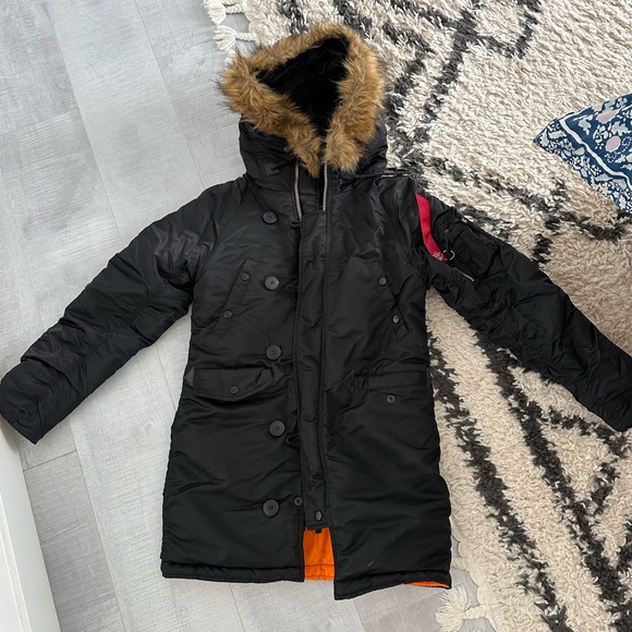 Alpha Industries N-3B SLIM FIT PARKA, Fits S/M - Picture 6 of 9